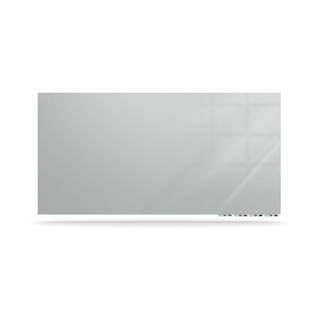 GHENT 36"x48" Magnetic Glass Dry Erase Board, Gray, Dry Erase Height: 48" ARIASM34GY